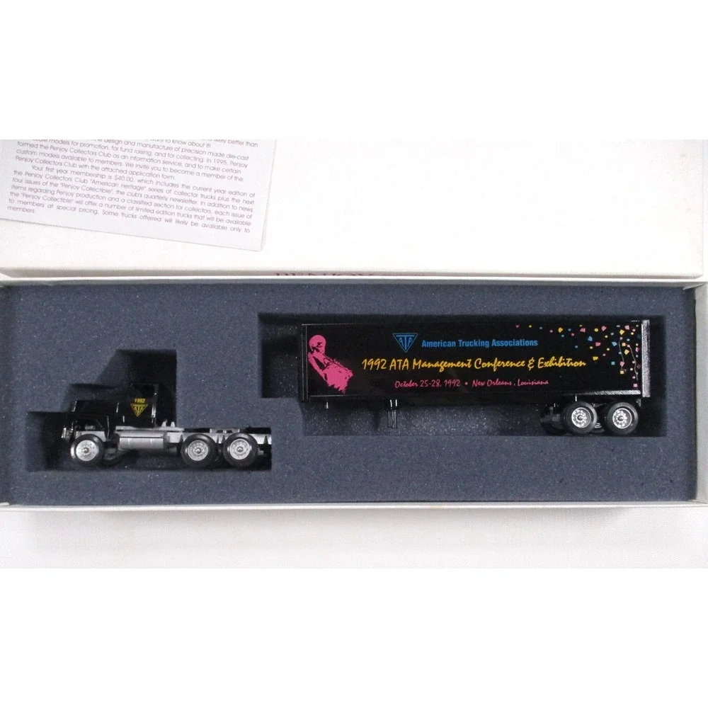 Penjoy Vintage Die Cast Semi Truck / Trailer 1992 ATA Management‎ Conference